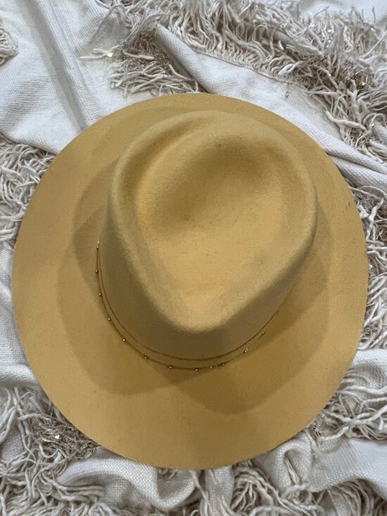 Van Palma Chain Detail Fedora Hat
